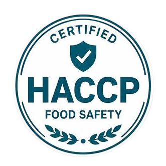 HACCP certification logo representing hazard analysis and critical control points