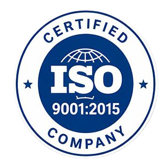 ISO 9001 2015 certification logo representing quality management system