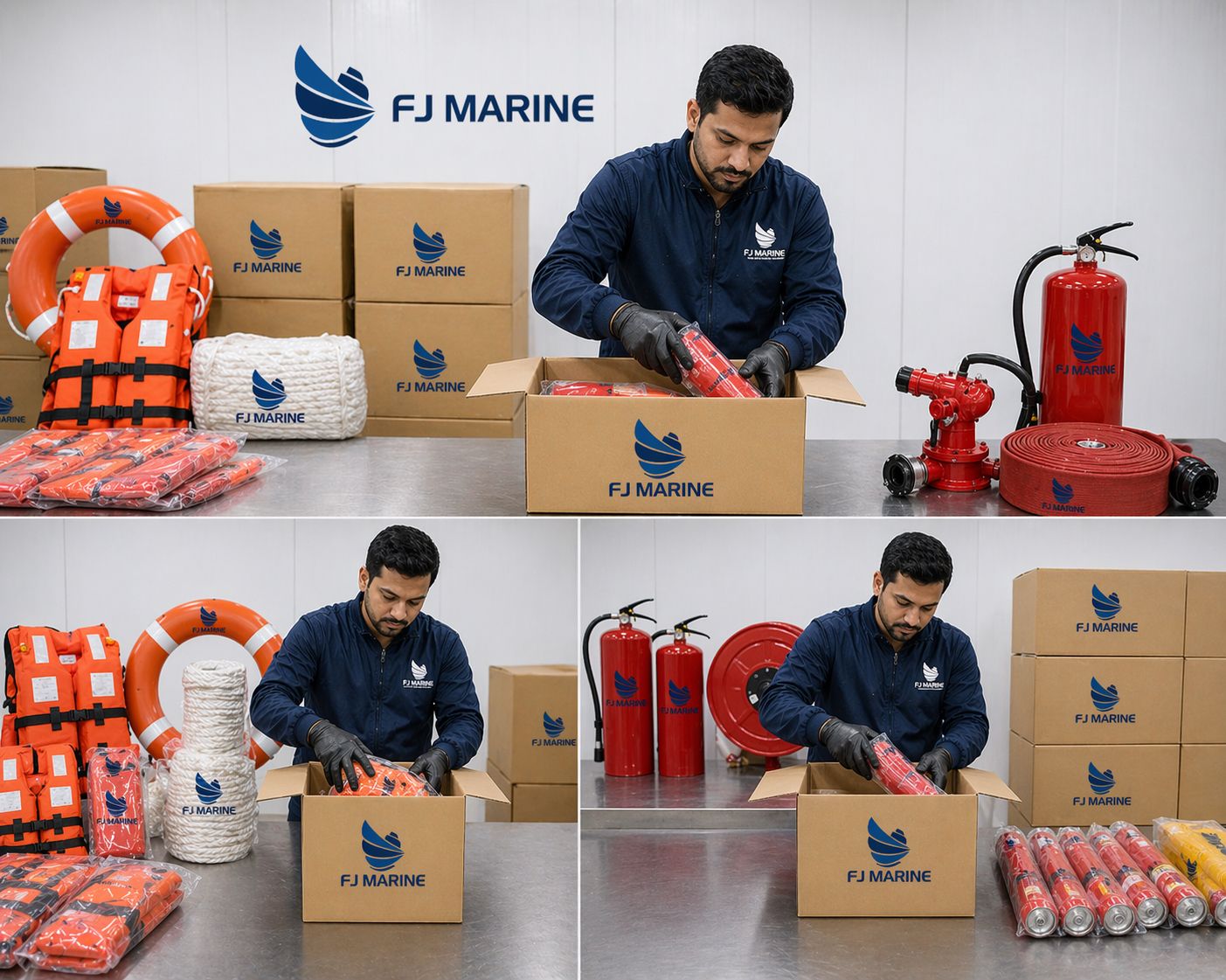 Life-saving and fire-fighting equipment supplied for ships